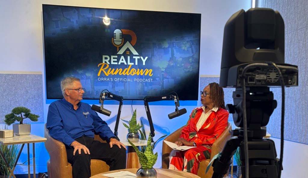 Bill and Dedre and Oasis recording Realty Rundown behind camera shoot