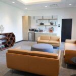 River Treat interior, including wine bottles